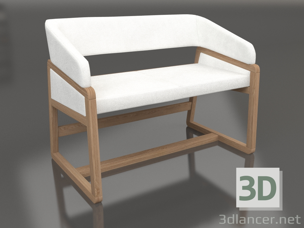 3d model Noa straight 2-seater sofa - preview