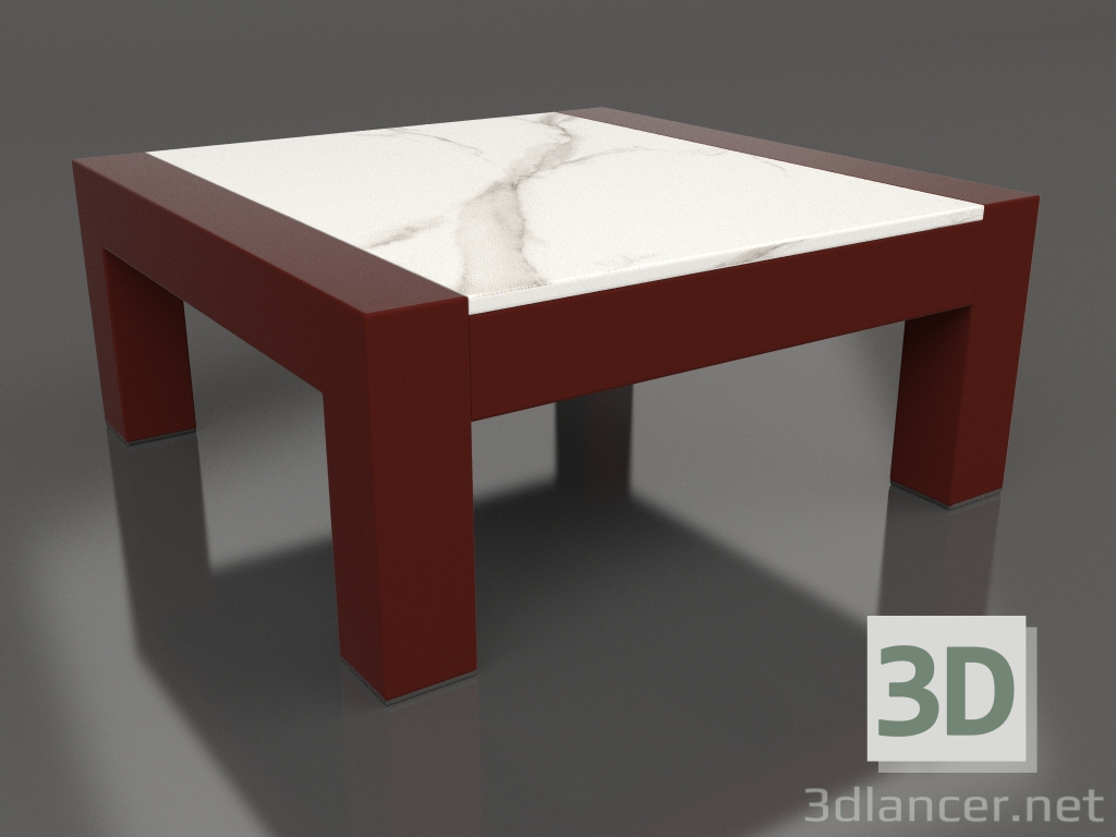 3d model Mesa auxiliar (Rojo vino, DEKTON Aura) - vista previa