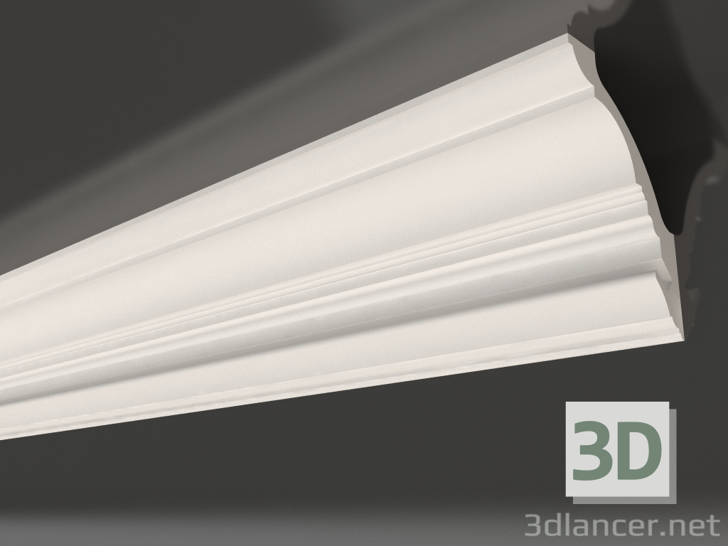 modello 3D Cornice soffitto in gesso con illuminazione KGC 022 1 (145x102) - anteprima