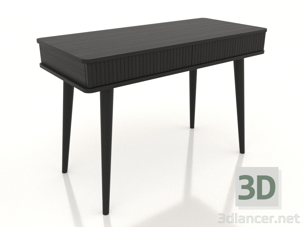 3d model Writing desk 1100x500 mm (black RAL 9005) - preview