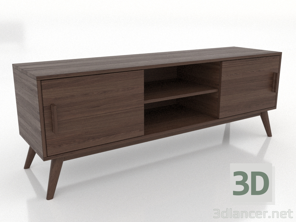 3d модель Тумба ТВ 1 1500 мм (темний горіх) – превью 3d модель Тумба ТВ 1 1500 мм (темний горіх) – превью