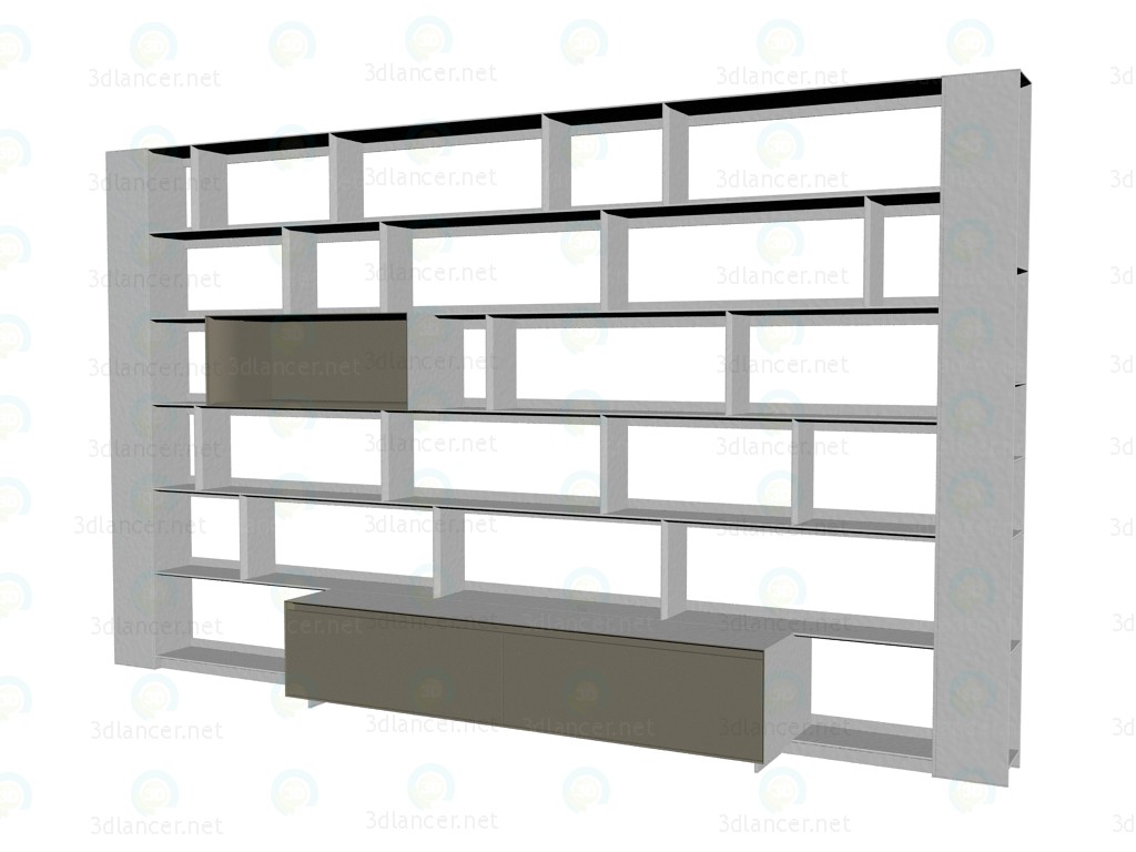 3d model Sistema de mobiliario (rack) FC0902 - vista previa