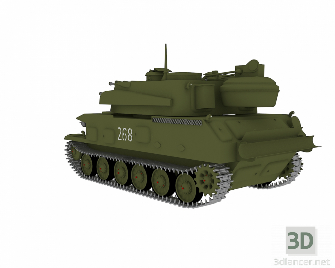 Shilka ZSU 23-4 3D-Modell kaufen - Rendern