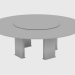 3d модель Стол обеденный EDWARD TABLE ROUND (d220xH74) – превью