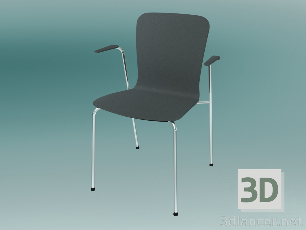 3d model Silla de visitante (K13H 2P) - vista previa