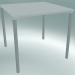 3d model Mesa MONZA (9203-01 (80x80cm), H 73cm, blanco HPL, aluminio, con recubrimiento de polvo blanco) - vista previa