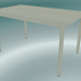 3d model Mesa de acero lineal (140 cm, blanco hueso) - vista previa