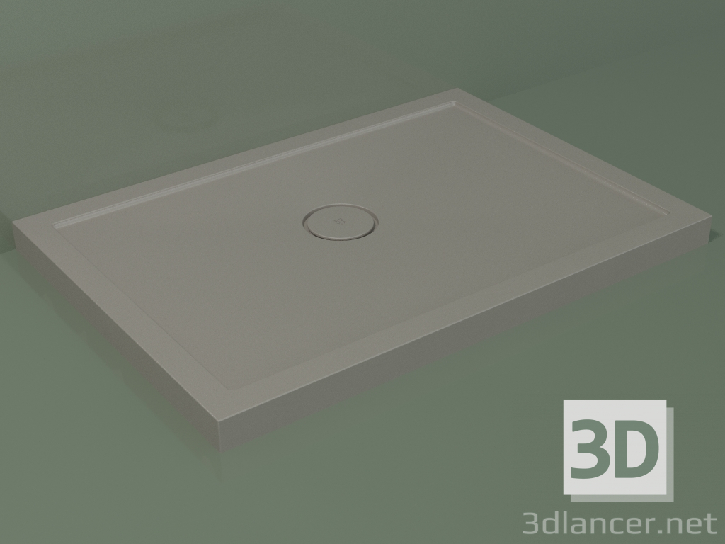 3d model Plato de ducha Medio (30UM0118, Clay C37, 100x70 cm) - vista previa