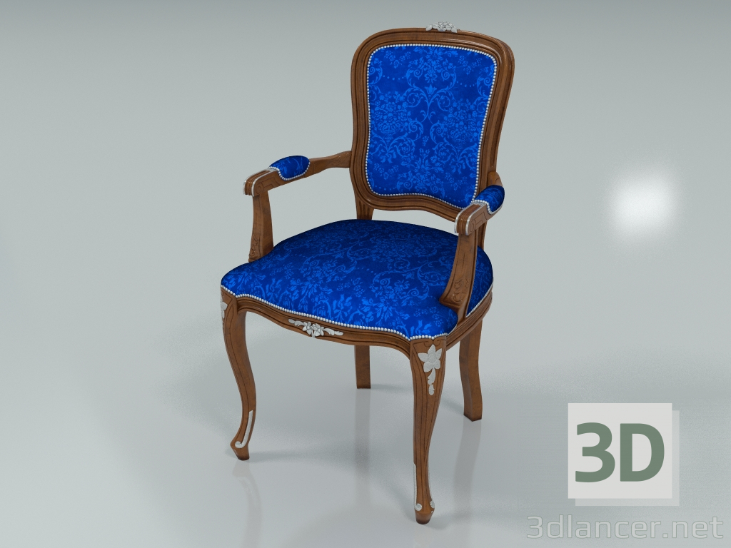 3d model Silla con reposabrazos (art. 12508) - vista previa