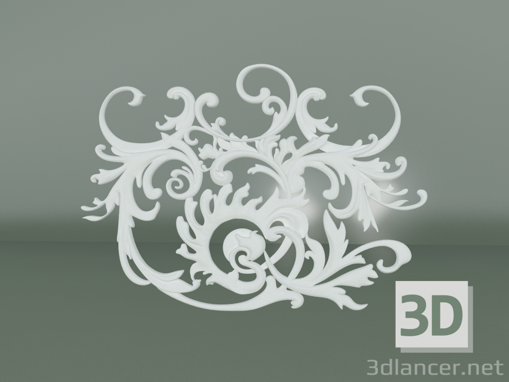 3d model Stucco decoration element ED064 - preview