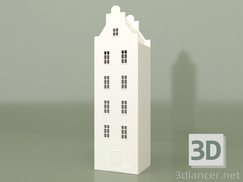 3d model Armario-lodge ASH-7XL (Blanco) - vista previa