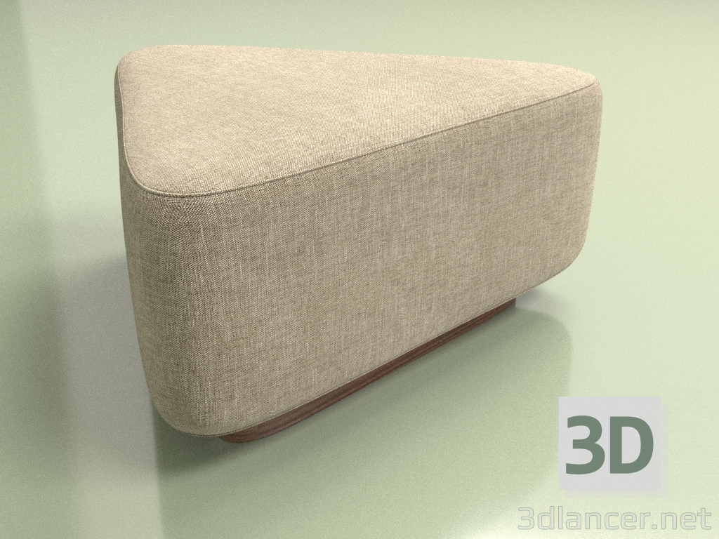 3d model Puf triangular Plump - vista previa