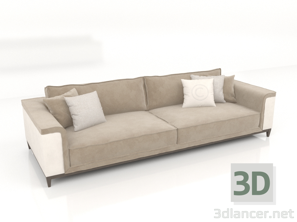 modello 3D Divano 3 posti (ST770) - anteprima