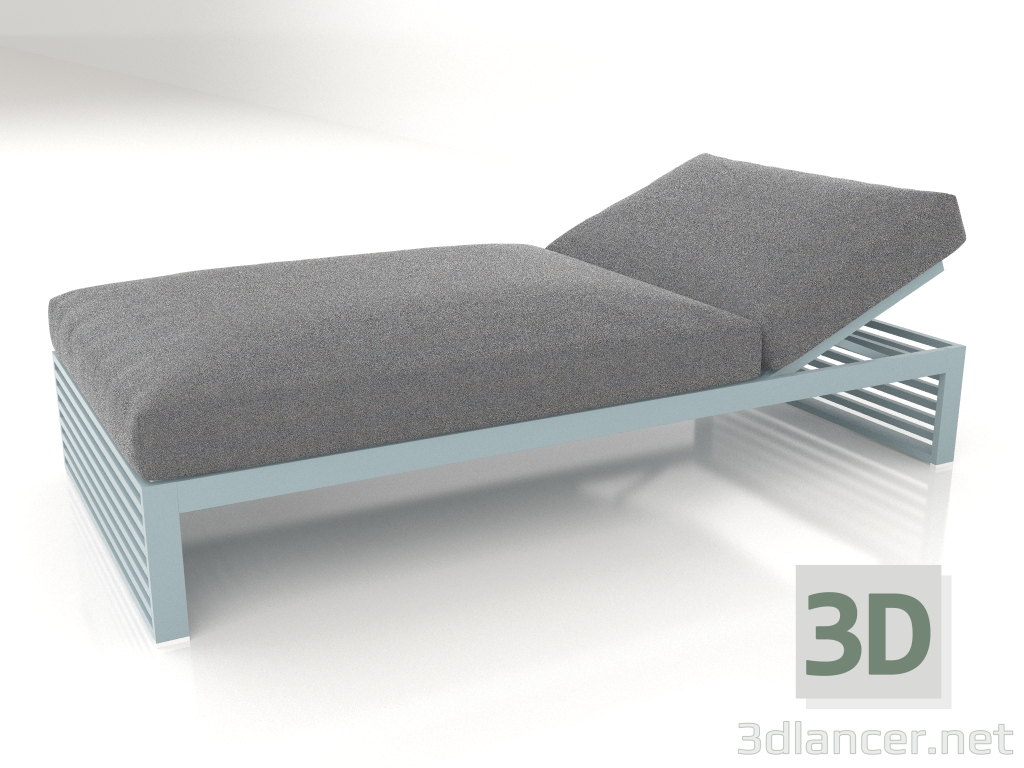 3d model Cama para descanso 100 (Gris azul) - vista previa