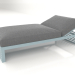 Modelo 3d Cama para descanso 100 (azul cinza) - preview