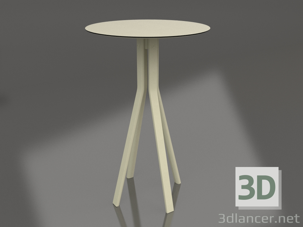 Modelo 3d Mesa de bar (ouro) - preview