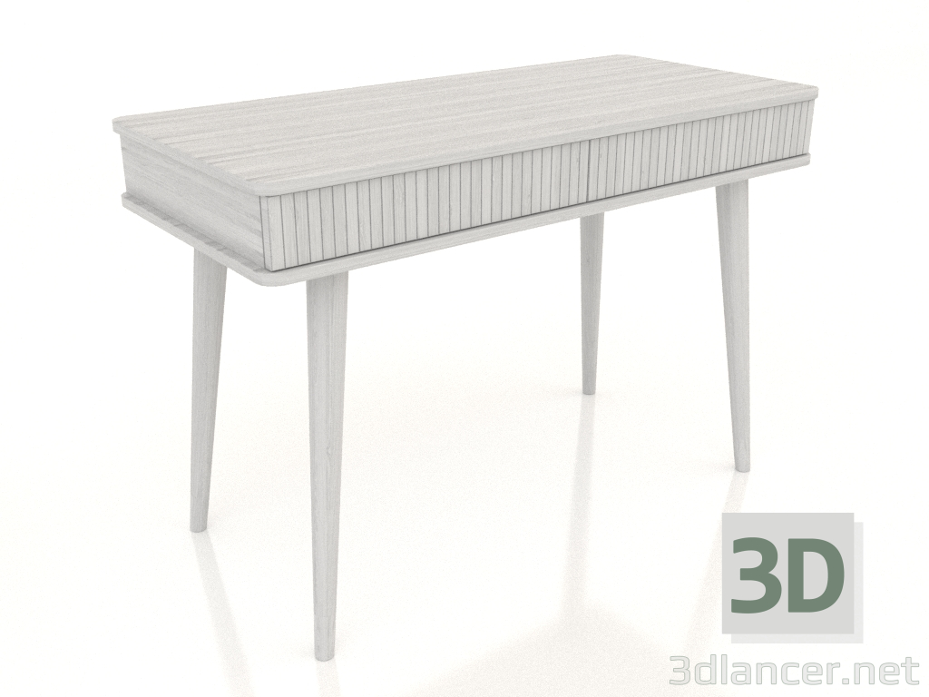 3D Modell Schreibtisch 1100x500 mm (weiß RAL 9010) - Vorschau