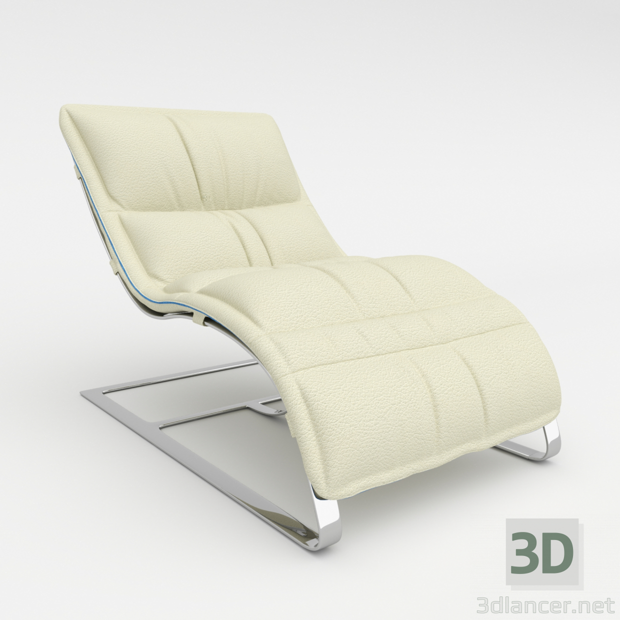 modello 3D di Poltrona Lounge comprare - rendering