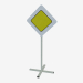 3d model Main road sign (0378) - preview