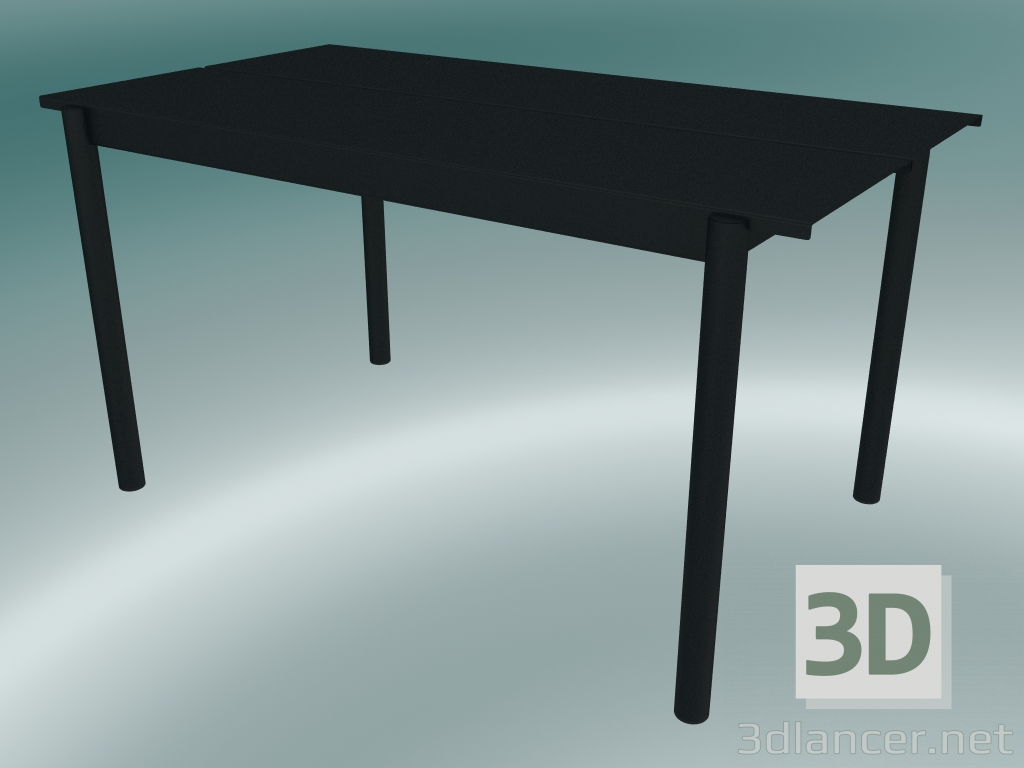 3d модель Стіл Linear Steel (140 cm, Black) – превью