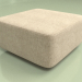 3d model Plump square pouffe - preview