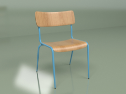 Sedia Mies (blu opaco)