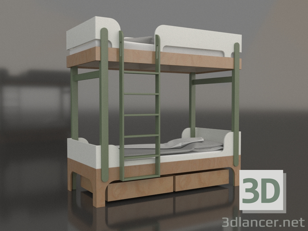 modello 3D Letto a castello TUNE J (UGTJA1) - anteprima