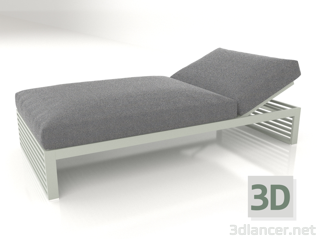 3d model Cama de descanso 100 (Gris cemento) - vista previa