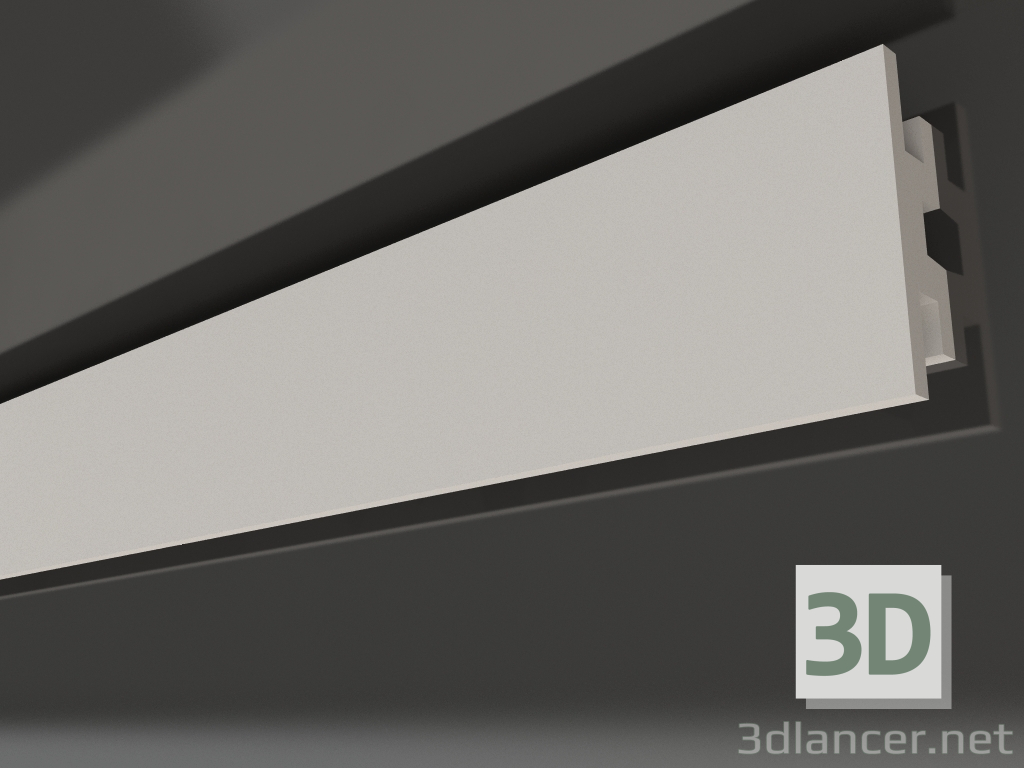 modèle 3D Corniche de plafond en plâtre avec éclairage KGC 031 (135x35) - preview