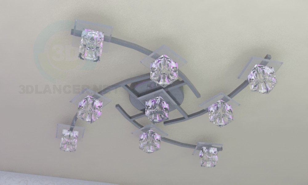 3d model Chandelier "Quadra" - preview