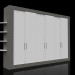 3d model Wardrobe animated 600x4000x2700mm - preview