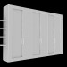 3d model Wardrobe animated 600x4000x2700mm - preview