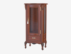 armoire porte simple avec compartiment BN8807 (un arbre avec une patine noire)