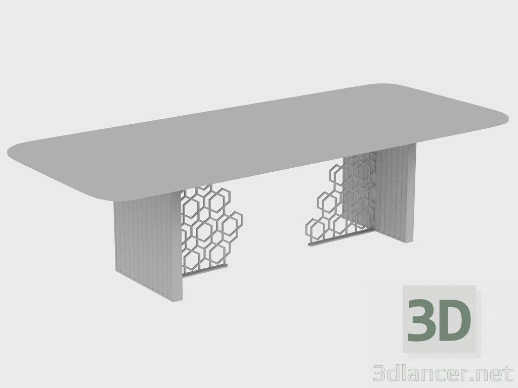 3d модель Стіл обідній EXCELSIOR TABLE RIBBING (280X110XH75) – превью