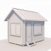 modello 3D di casa in legno realizzata con travi profilate h3,9x4x2,5 m comprare - rendering