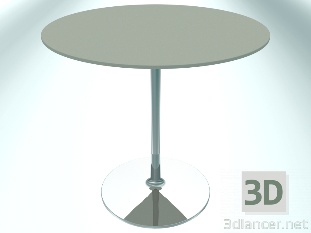 3d модель Стіл для ресторану круглий (RR20 Chrome G3, Ø800 mm, Н740 mm, round base) – превью