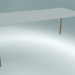 Modelo 3d Mesa MONZA (9208-01 (80x180cm), H 73cm, HPL branco, alumínio, cinza natural folheado) - preview