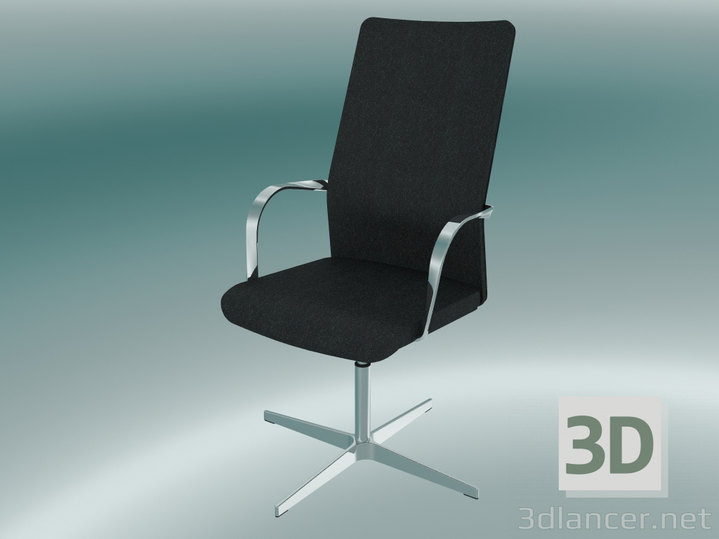 3d model Silla alta con respaldo en X - vista previa