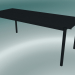 3d model Table Linear Steel (200 cm, Black) - preview