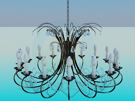 3d model A large chandelier - preview