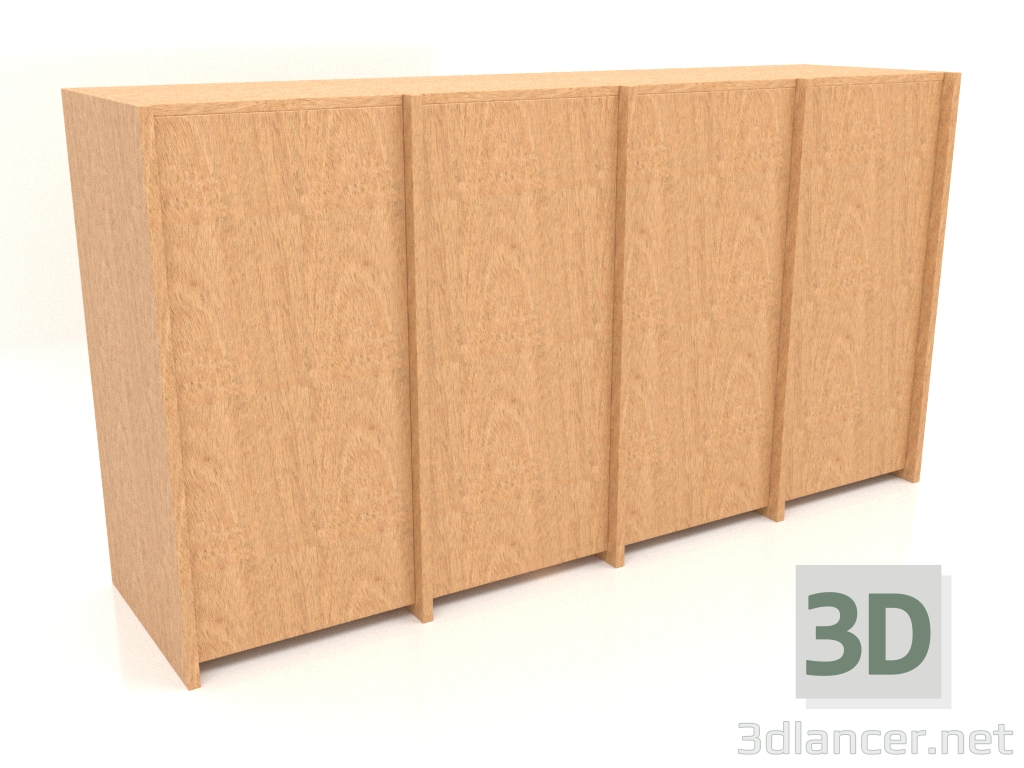 3d model Armario modular ST 07 (1530х409х816, chapa de madera caoba) - vista previa