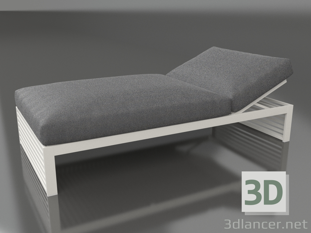 modello 3D Letto per riposo 100 (Grigio agata) - anteprima