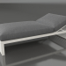 modello 3D Letto per riposo 100 (Grigio agata) - anteprima