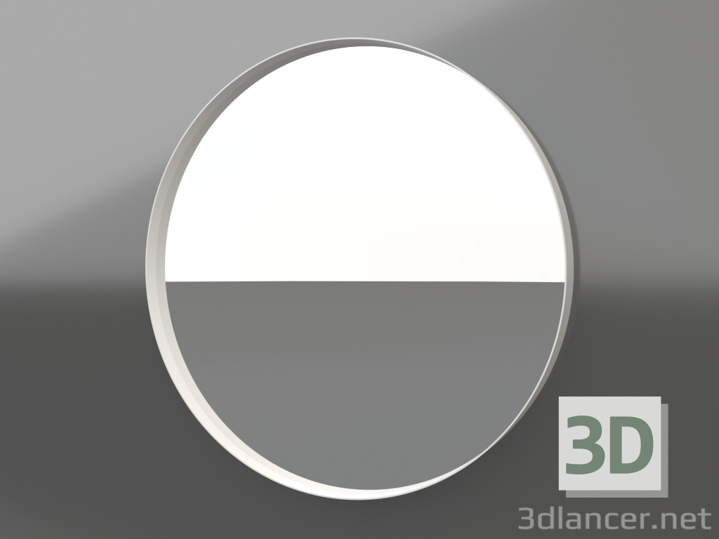 modèle 3D Miroir rond 60 cm, coloris blanc (RM0206W) - preview