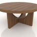 3d model Coffee table 900 mm (light walnut) - preview