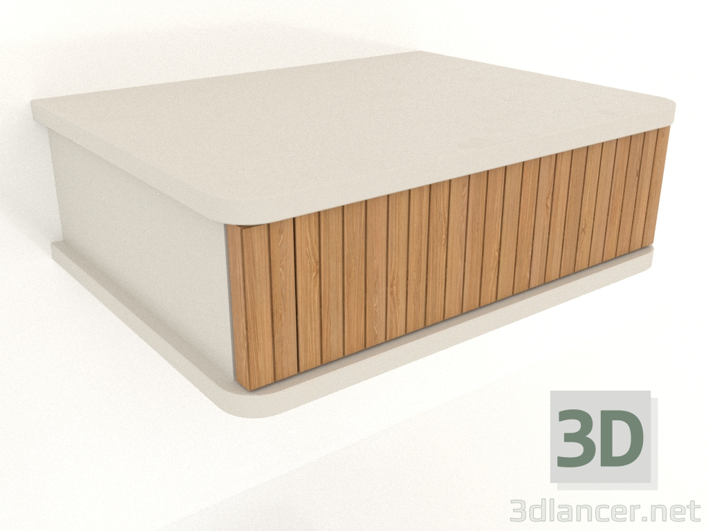 modello 3D Mensola sospesa FLY 450 mm (rovere naturale) - anteprima