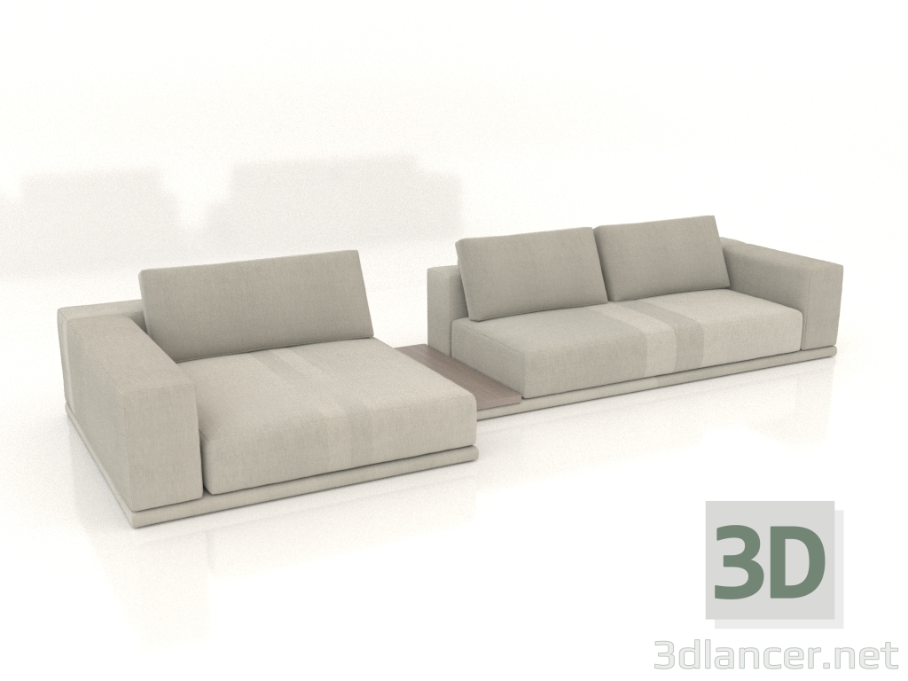 modèle 3D Canapé Leggero - preview modèle 3D Canapé Leggero - preview