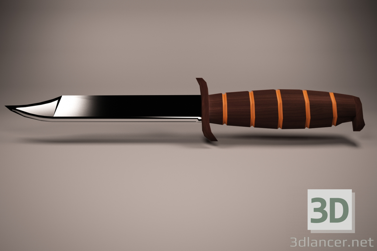 3d knife, weapon, нож, оружие модель купить - ракурс