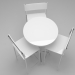 Modelo 3d Bistro branco - preview