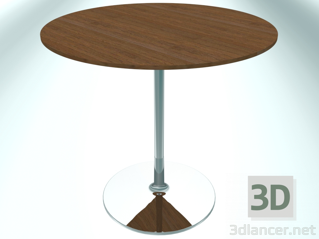 3d model Mesa de restaurante redonda (RR20 Cromo НМ12, Ø800 mm, Н740 mm, base redonda) - vista previa